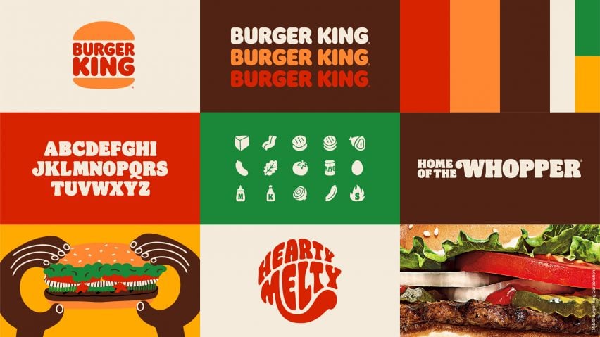 Burger King rebrand, an example of nostalgia graphic design styles in an article about visual marketing design trends from Contently