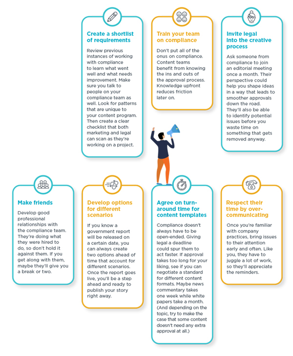 tips on how content team can build better relationship with the compliance team