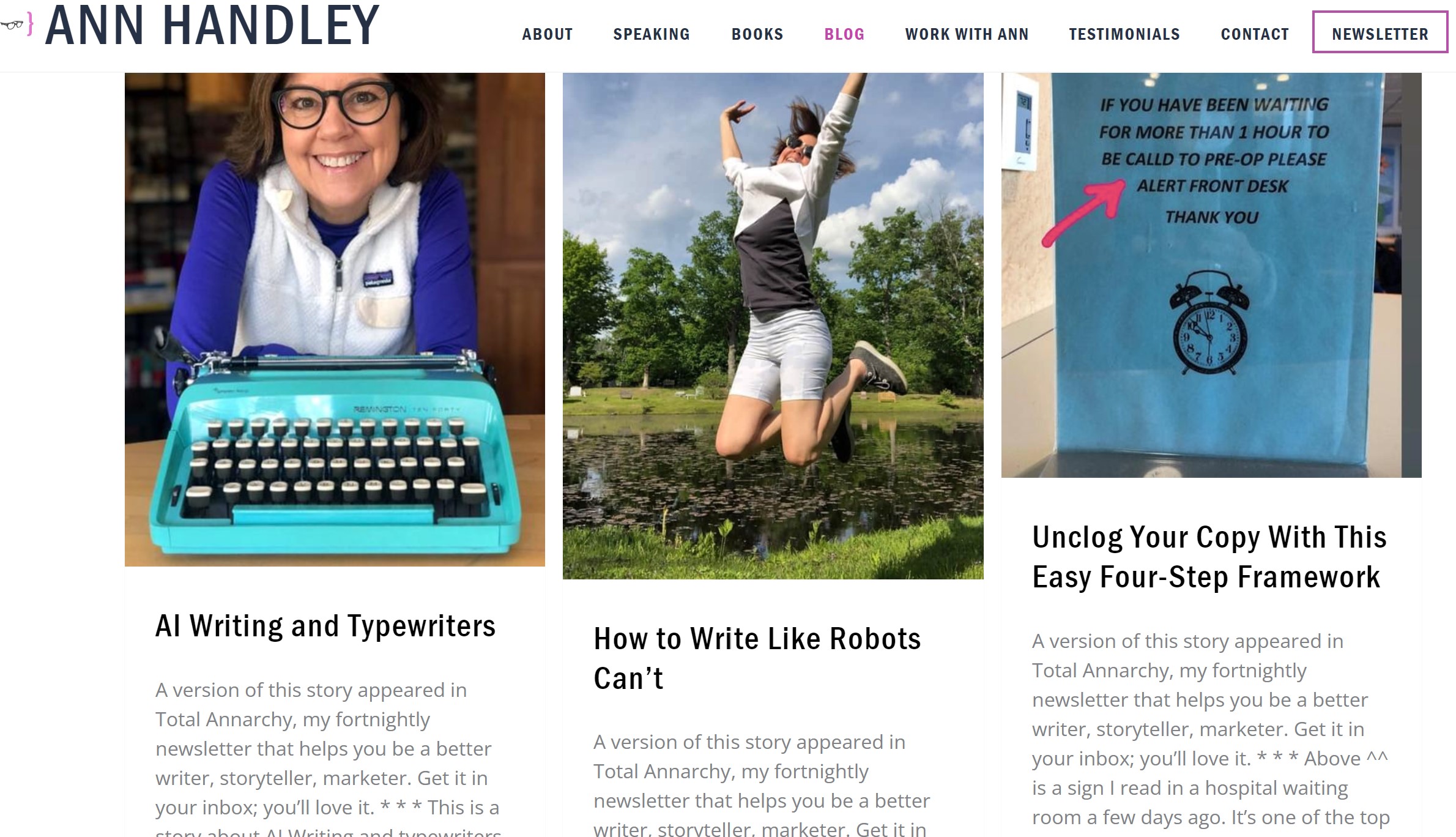 Ann Handley content strategy for personal brand