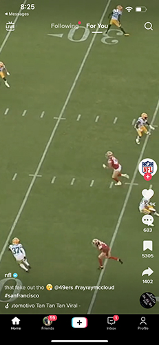 NFL on TikTok