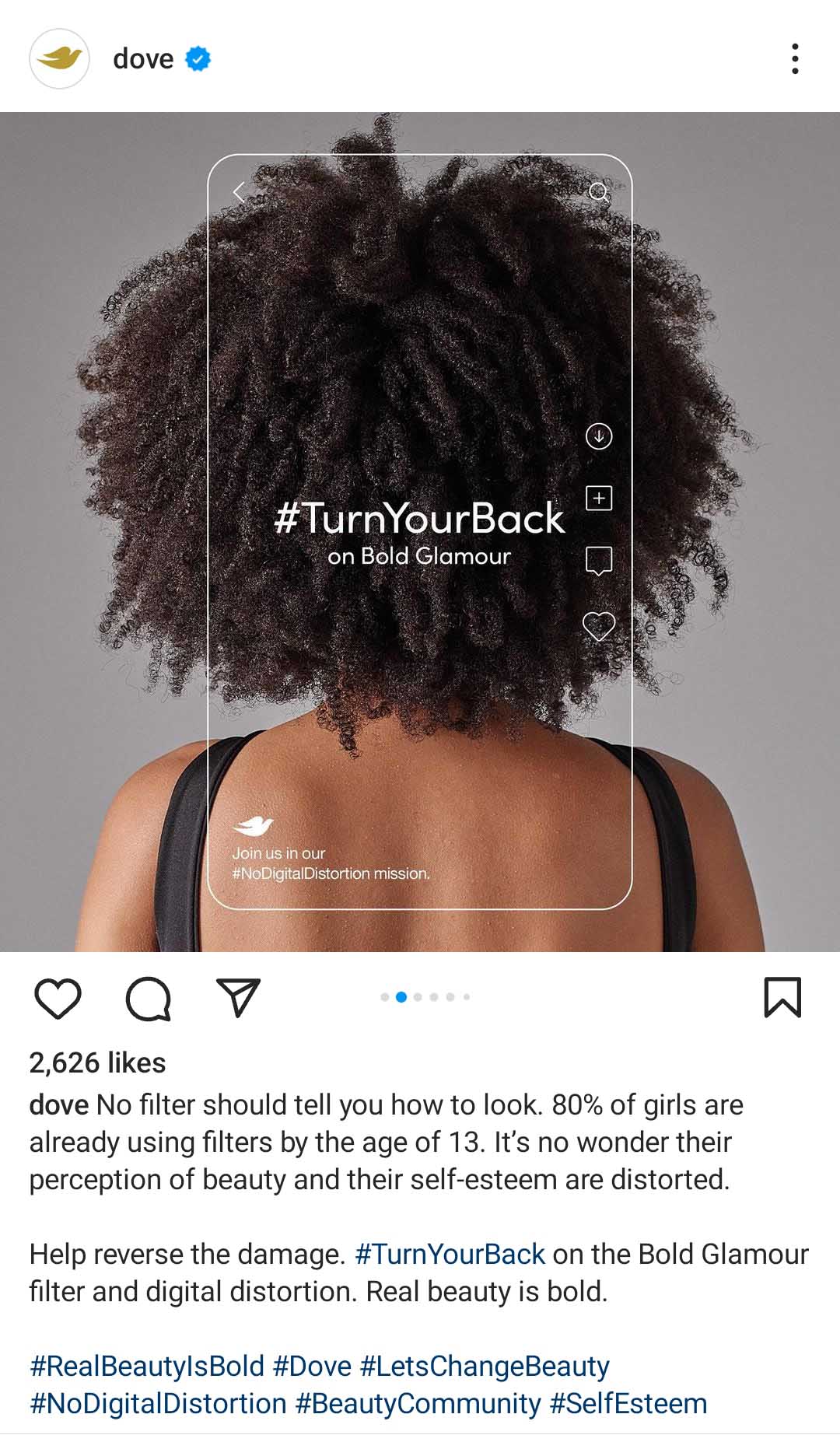 Dove #TurnYourBack campaign