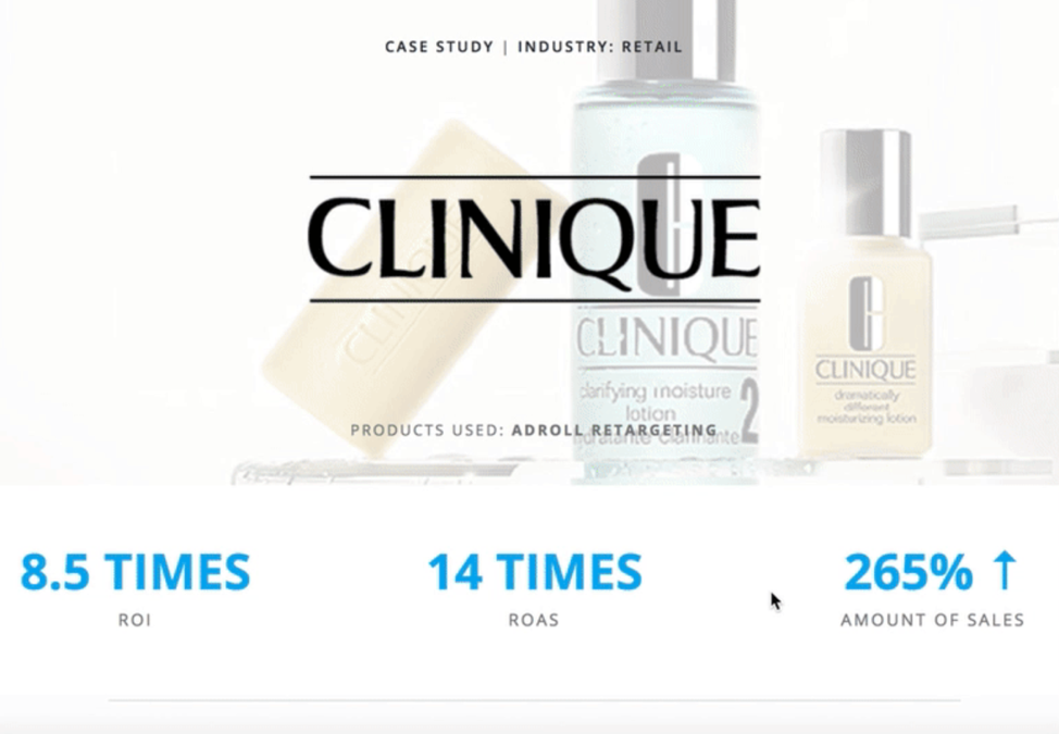 Adroll Clinique case study