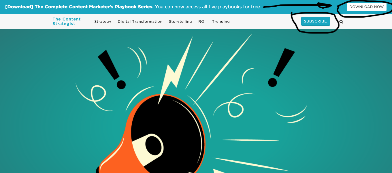 sticky button example to subscribe