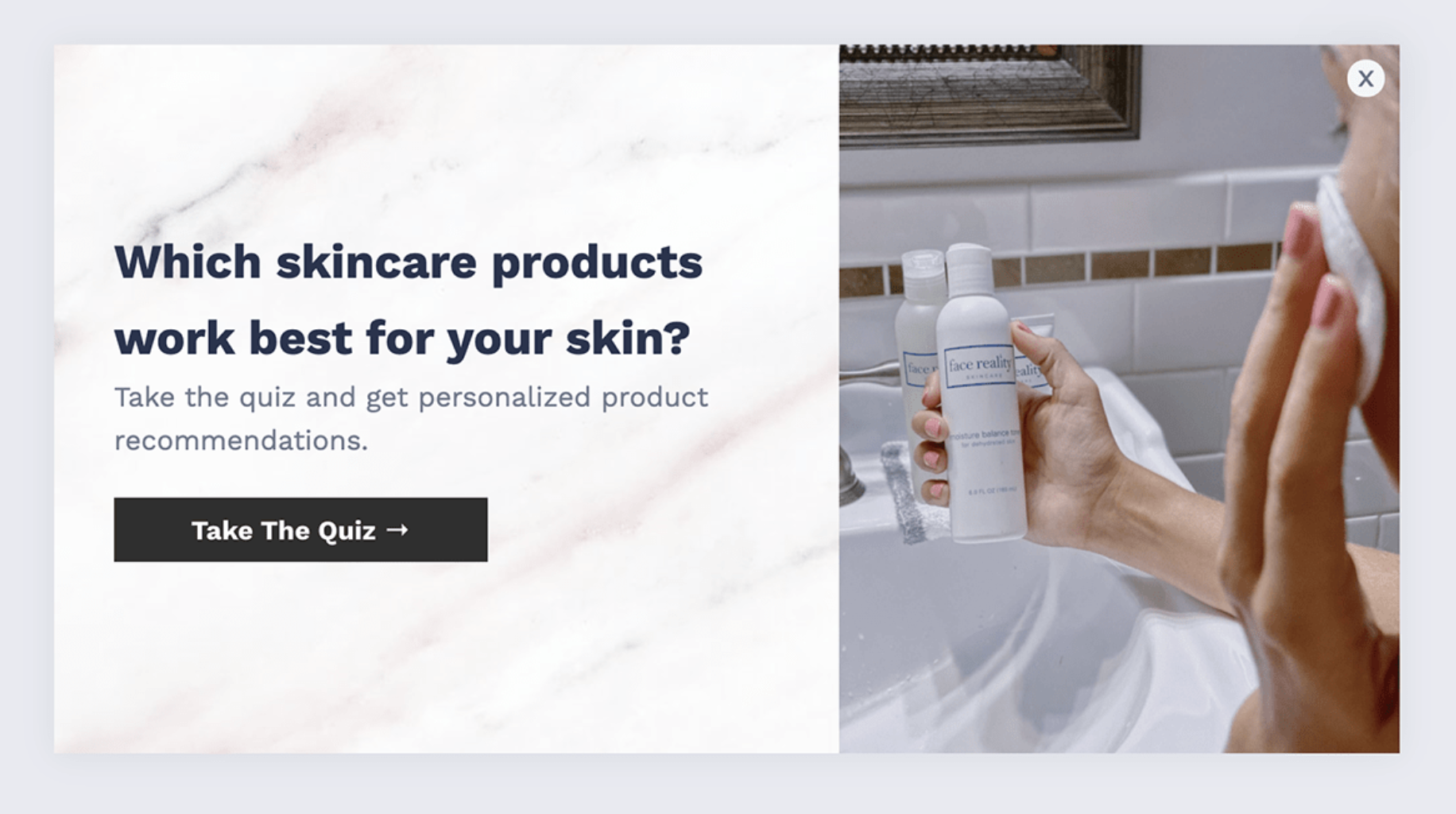 This is an example from Amelia Gray Skincare for an article on creative content marketing 