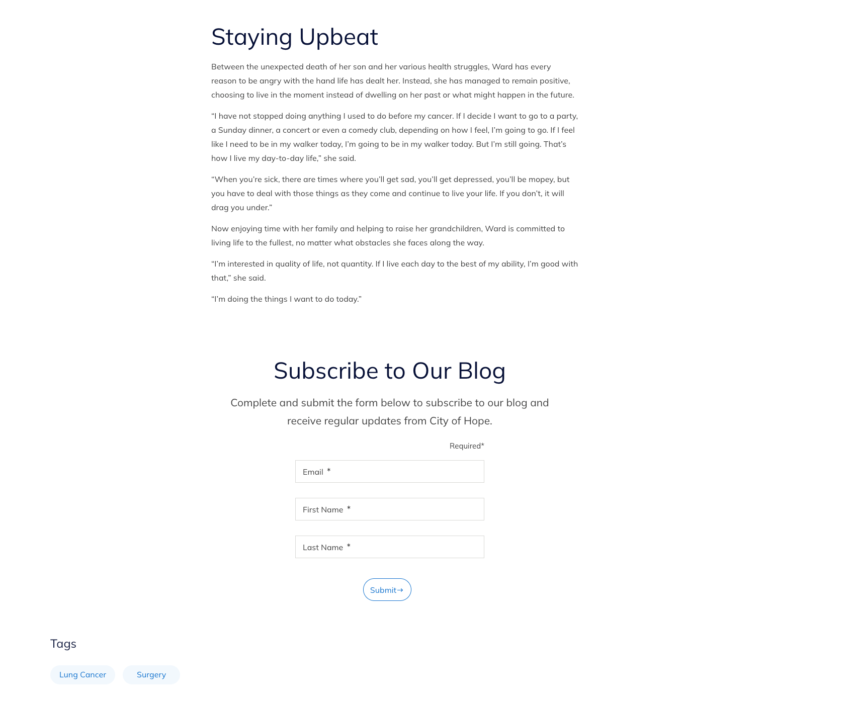 City of Hope case study